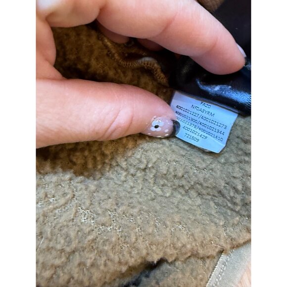The North Face Mens Brown Sherpa Fleece Full-Zip‎ Jacket L - Picture 4 of 6